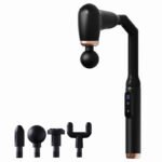 Curved Head Electric Fascia Gun BX940 – Multi-Functional Massager for Neck, Waist, Back & Legs