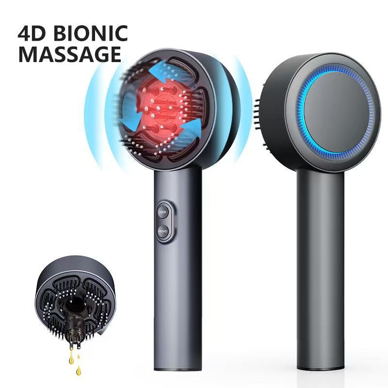 5 X 890 Ultrasonic Ion Vibration Hair Growth Comb – Red Light Meridian Massage, Liquid Atomization for Scalp Medication, Plastic Safe Design - Image 1